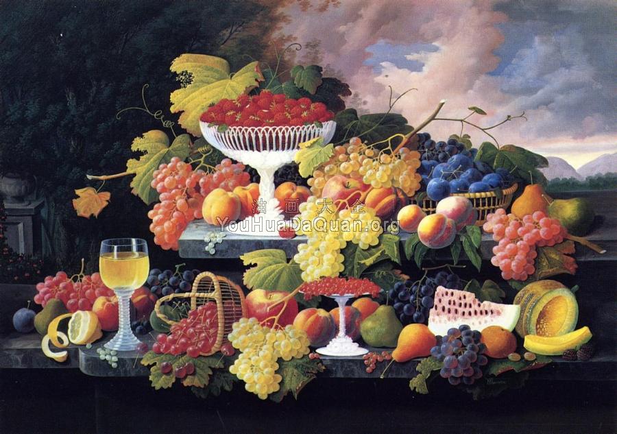 Still Life with Fruit - 塞维林·罗森